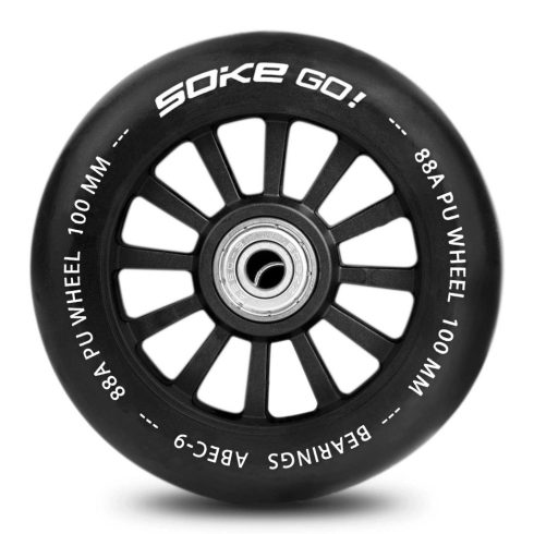 Robogó kerekek 100 mm fekete, 2 db
