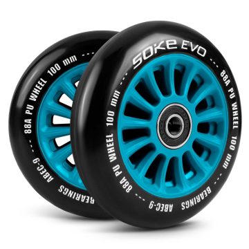 Robogó kerekek 100 mm kék, 2 db