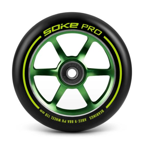 Robogó kerekek 110 mm zöld, 2 db