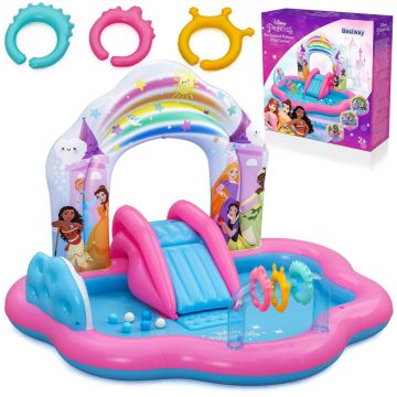   Felfújható játszótér a kertben Árak Disney csúszda 221 x 193 x 140 cm Bestway 53175