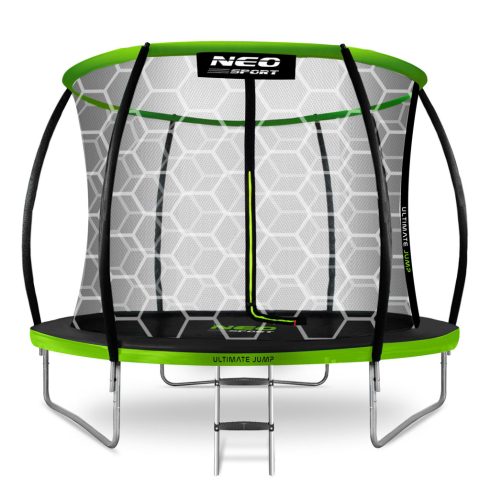 8 láb/252 cm-es profilozott kerti trambulin Neo-Sport belső hálóval