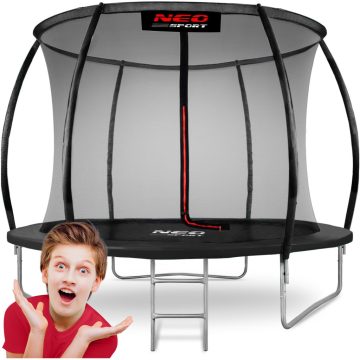  8 láb/252 cm-es profilozott kerti trambulin Neo-Sport belső hálóval