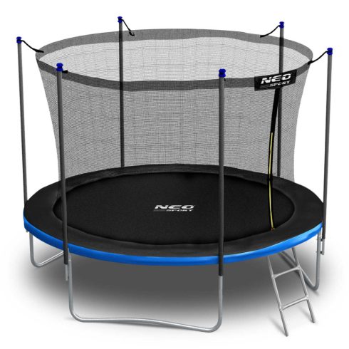 8 láb/252 cm-es kerti trambulin belső hálóval és Neo-Sport létrával