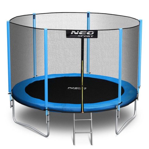 8 láb/252 cm-es kerti trambulin külső hálóval és Neo-Sport létrával