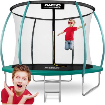   Profilozott kerti trambulin 10ft/312cm Neo-Sport belső hálóval