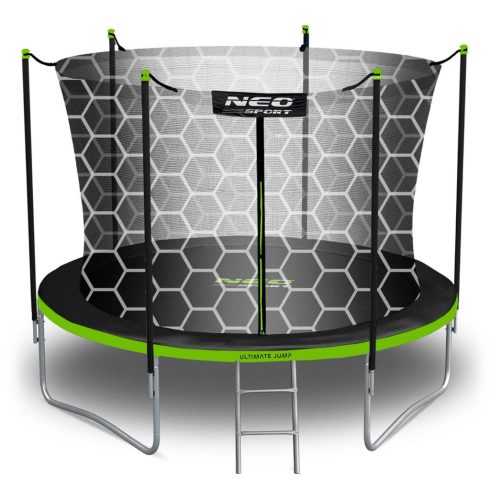 Kerti trambulin 10ft/312cm belső hálóval és létrával Neo-Sport