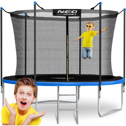 10 láb/312 cm-es kerti trambulin belső hálóval és létrával Neo-Sport