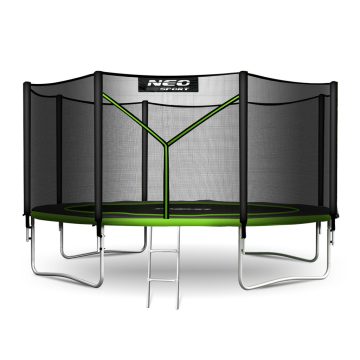   Kerti trambulin 12ft/374cm külső hálóval és létrával Neo-Sport