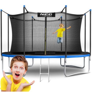   Trampolina ogrodowa 14ft/435cm z siatką wewnętrzną i drabinką Neo-Sport