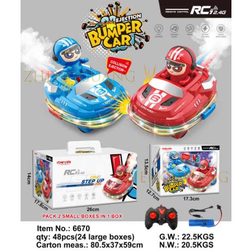 Ütköző Dodgem Játék Akkus 2 darab/ doboz