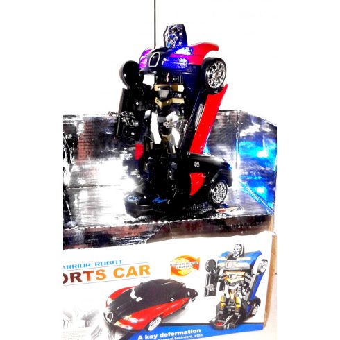 Bugatti Távirányítós Autobot Robot Autó 22 Cm 3+