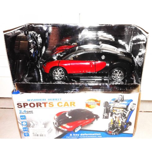 Bugatti Távirányítós Autobot Robot Autó 22 Cm 3+