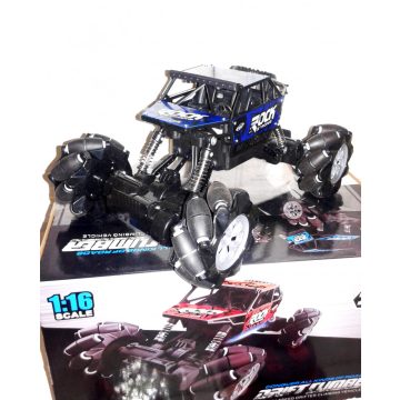   1:16 JZL Drift Climber Többirányú Driftelő Sziklamászó Terepjáró Autó 7.4 V Li-ion Akku Transzverz Rock Crawler