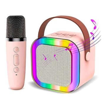   VividMusic Vezeték nélküli Karaoke Hangszóró Mikrofonnal K12 RGB Bluetooth