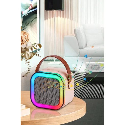 VividMusic Vezeték nélküli Karaoke Hangszóró Mikrofonnal K12 RGB Bluetooth