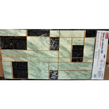   10 Darab Öntapadós 3d Tégla Hatású Dekor Falmatrica Tapéta Szobába Kubik Art Mintás Színben 70x77x0,6 Cm