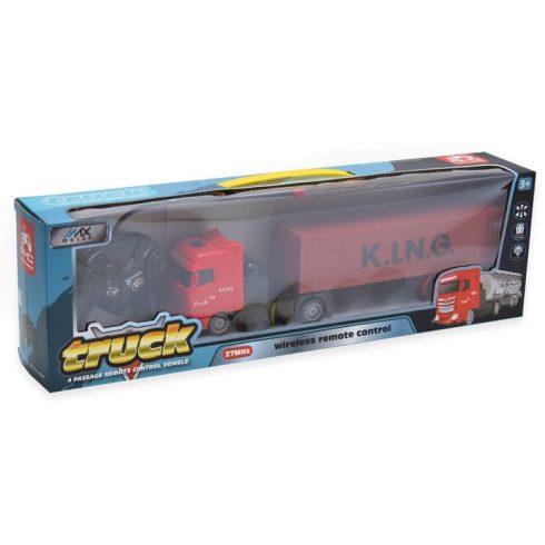 KING Távirányítós Teherszállító kamion, 33x8.2x6cm