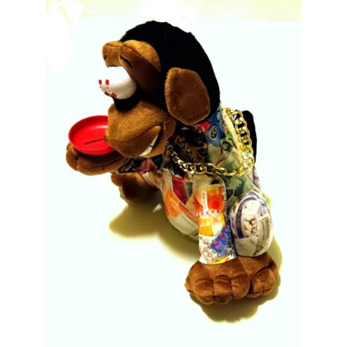 Vicces Mozgó Hangos Produkciós Mutatványos Koldus Majom Plüss Játék