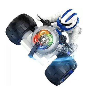   DIDAI Zenélő és Világító CrossTrike Motor Kaszkadőr Figurával