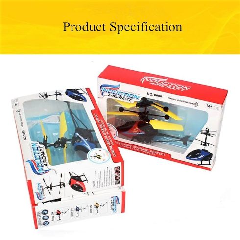 Indukciós helikopter távirányítóval – kézzel irányítható, lebegő játék (LH-1804R) Szenzoros Helicopter