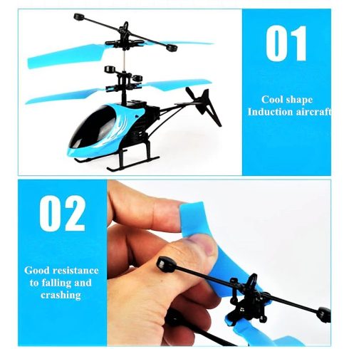 Indukciós helikopter távirányítóval – kézzel irányítható, lebegő játék (LH-1804R) Szenzoros Helicopter