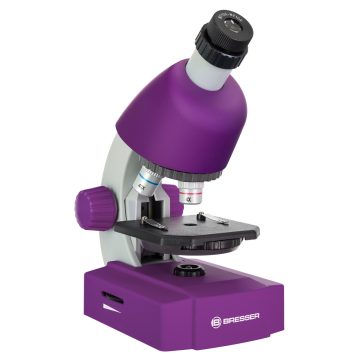 Bresser Junior 40x-640x mikroszkóp, lila