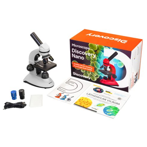 Levenhuk Discovery Nano Polar digitális mikroszkóp és könyv