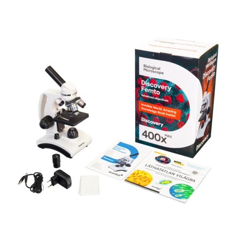 Levenhuk Discovery Femto Polar mikroszkóp és könyv