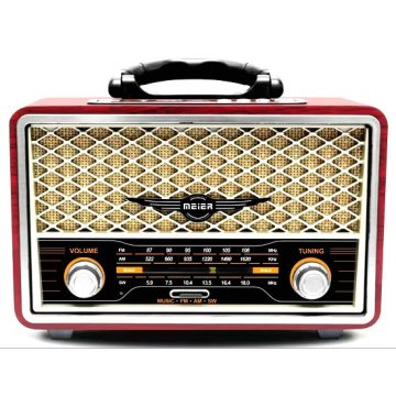   Legújabb Meier Retro Rádió Távirányítóval, 1200mAh, M-156BT