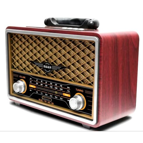 Legújabb Meier Retro Rádió Távirányítóval, 1200mAh, M-156BT