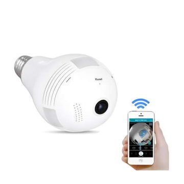   Biztonsági Panoráma WIFI Kamera E27 Foglalat 360°-os Látószög