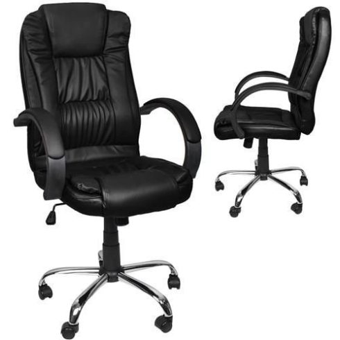 Office chair eco leather - black MALATEC