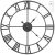 Retro wall clock - black