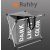 Laundry basket - 3 compartments on a foldable frame