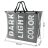 Laundry basket - 3 compartments on a foldable frame