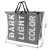 Laundry basket - 3 compartments on a foldable frame