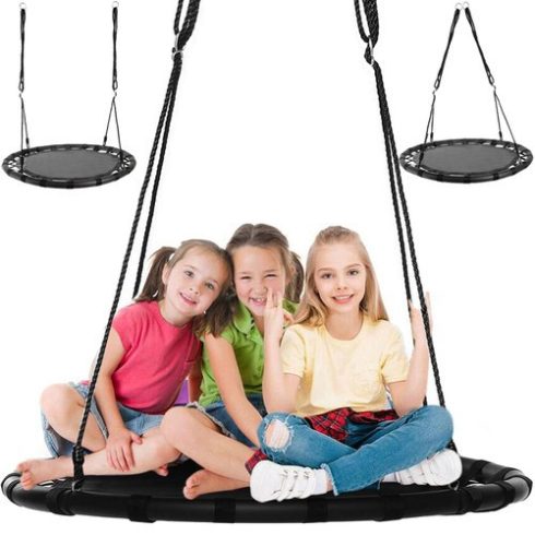 Gólyafészek hinta 100 cm fekete