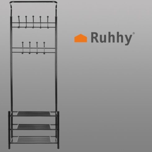 Ruhaakasztó - állvány cipőpolccal 15744