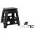 Folding stool black and white 39cm