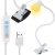 Desk lamp with clip - white Izoxis 19455