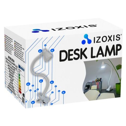 Desk lamp with clip - white Izoxis 19455