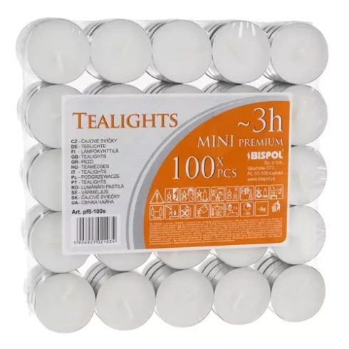 Candles/warmers 3h - set of 100pcs
