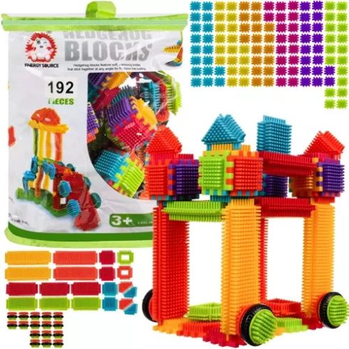 Építőkockák - sünök 192 db Kruzzel 20376