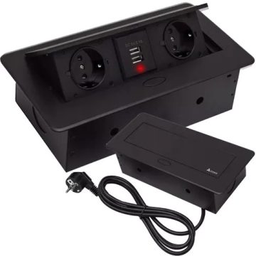 Izoxis 21446 double USB socket hidden in the countertop