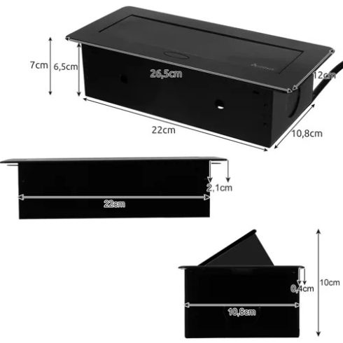 Izoxis 21446 double USB socket hidden in the countertop