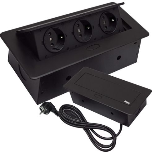 Socket hidden in the countertop - triple Izoxis 21659