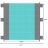 Beach/picnic blanket 208x208cm Trizand 21209