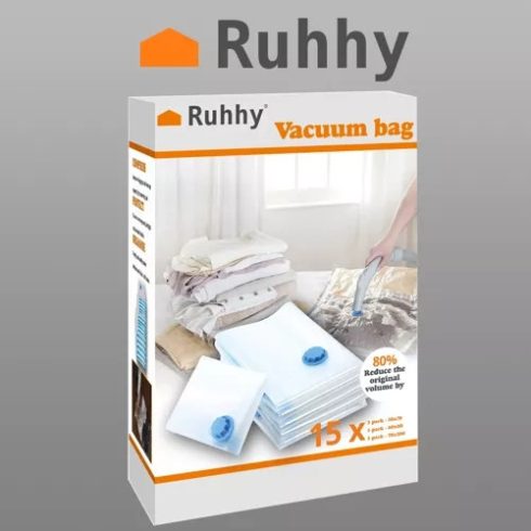 Vacuum bag set 15 pcs Ruhhy 22129