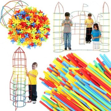 Blokkok - szívószálak - 408 db-os készlet 22408