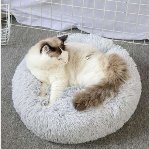 Hairy dog bed gray 22759